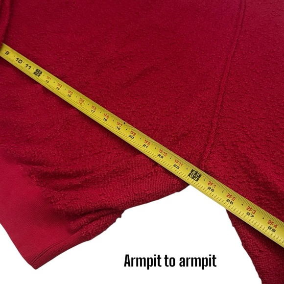 Free People Found my Friend Textured Sweatshirt Love Comfort Holiday Size S - Picture 8 of 9